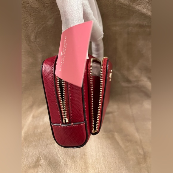 ❤️ NWT Red Kate Spade Staci Dual Zip Around Crossbody - Picture 9 of 11